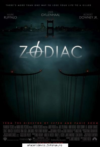 zodiac [2007] zodiac [2007] the robert graysmith books about the real life notorious zodiac, serial