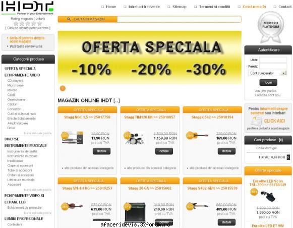 Instrumente Muzicale Romania - Stagg, Dimavery, Omnitronic, Eurolite - Site-ul Tau