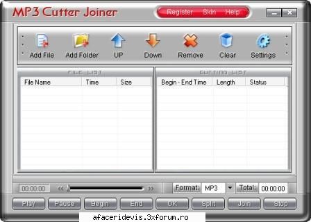 mp3 cutter joiner will do one time cut and get out many excellent parts in many audio files. mp3