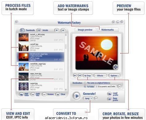 Video Watermark Factory v1.0 - Video Watermark Factory v1.0 Info: Video - download free soft
