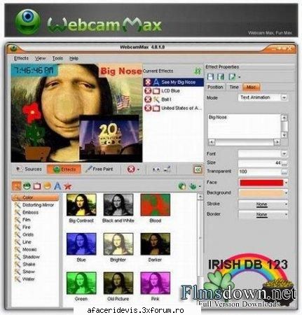 WebcamMax v - WebcamMax v Info: WebcamMax v Add videos, screen - download free soft