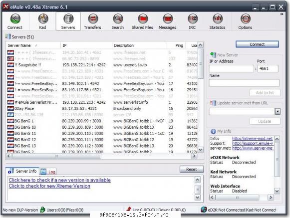 eMule 0.48a Xtreme 6.1 - eMule Xtreme is a modification of the original - download free soft