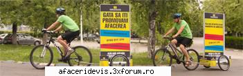 publicitate pe biciclete - Buna ziua, De curand am lansat in Bucuresti o - Site-ul Tau